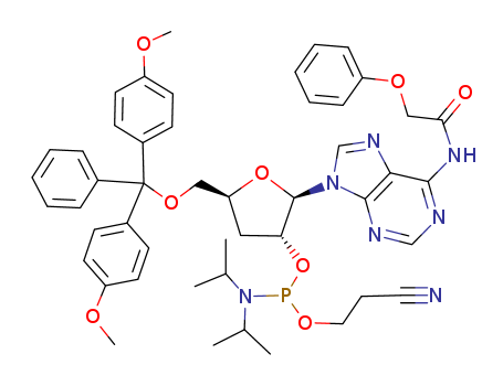 Adenosine, 5'-O-[bis(4-methoxyphenyl)phenylmethyl]-3'-deoxy-N-(phenoxyacetyl)-, 2'-[2-cyanoethyl bis(1-methylethyl)phosphoramidite]