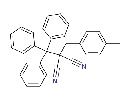 Molecular Structure of 21448-30-6 (3-(p-Tolyl)-1.1.1-triphenyl-2.2-dicyan-propan)