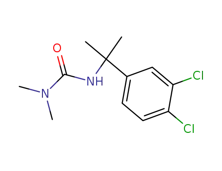 Molecular Structure of 64795-72-8 (Urea, N'-[1-(3,4-dichlorophenyl)-1-methylethyl]-N,N-dimethyl-)