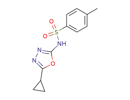 <i>N</i>-(5-cyclopropyl-[1,3,4]oxadiazol-2-yl)-toluene-4-sulfonamide