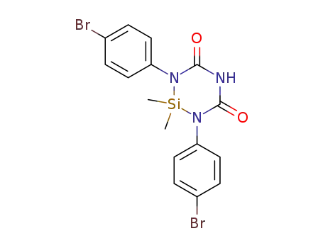 1,3-bis-(4-bromo-phenyl)-2,2-dimethyl-[1,3,5,2]triazasilinane-4,6-dione