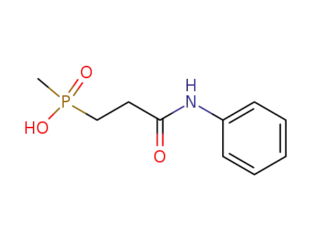 Molecular Structure of 15208-84-1 ((2-Phenylcarbamoyl-ethyl)-methyl-phosphinsaeure)