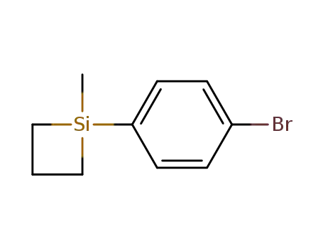 Molecular Structure of 67687-55-2 (Silacyclobutane, 1-(4-bromophenyl)-1-methyl-)