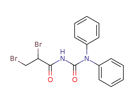 Molecular Structure of 61439-27-8 (Propanamide, 2,3-dibromo-N-[(diphenylamino)carbonyl]-)