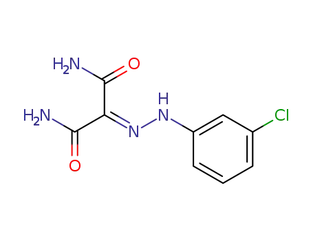 Molecular Structure of 69210-99-7 (2-[(3-Chloro-phenyl)-hydrazono]-malonamide)
