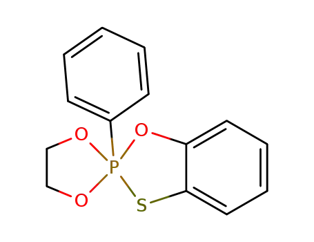 Molecular Structure of 71559-37-0 (2-phenyl-2λ<sup>5</sup>-spiro[benzo[1,3,2]oxathiaphosphole-2,2'-[1,3,2]dioxaphospholane])