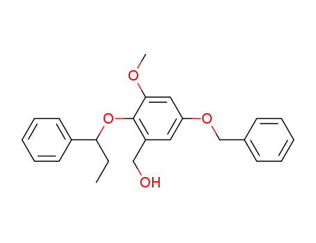 Benzenemethanol, 3-methoxy-5-(phenylmethoxy)-2-(1-phenylpropoxy)-