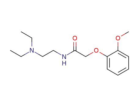 Molecular Structure of 47083-20-5 (N,N-Diethyl-N'-<(2-methoxy-phenoxy)-acetyl>-ethylendiamin)