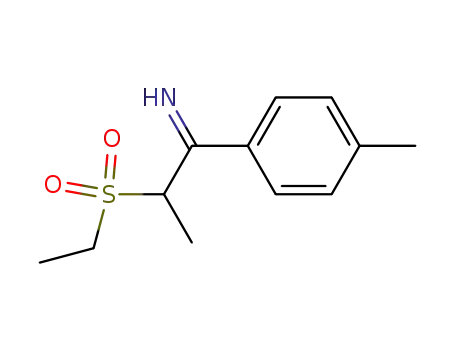 Aethyl-2-imino-1-methyl-2-(p-tolyl)aethylsulfon