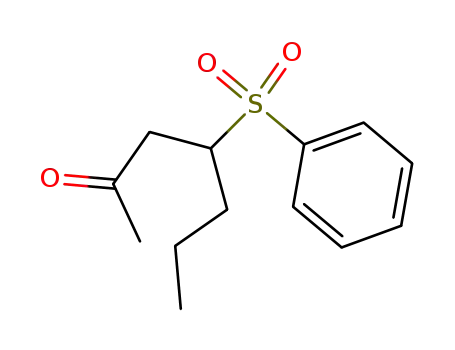4-Benzenesulfonyl-heptan-2-one