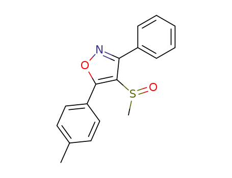 4-methanesulfinyl-3-phenyl-5-<i>p</i>-tolyl-isoxazole