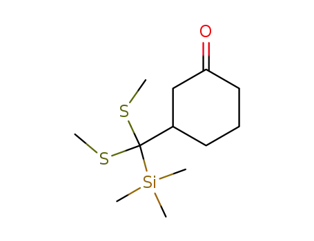 Cyclohexanone, 3-[bis(methylthio)(trimethylsilyl)methyl]-