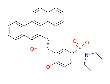 5-(2-Methoxy-5-diethylsulfamoylphenylazo)-6-hydroxychrysen