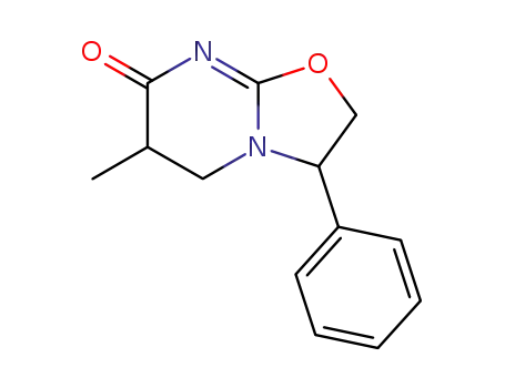 6-methyl-3-phenyl-2,3,5,6-tetrahydro-oxazolo[3,2-<i>a</i>]pyrimidin-7-one