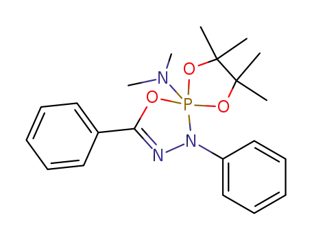 5-dimethylamino-7,7,8,8-tetramethyl-1,3-diphenyl-4,6,9-trioxa-1,2-diaza-5λ<sup>5</sup>-phospha-spiro[4.4]non-2-ene