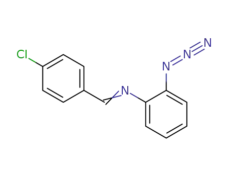 Molecular Structure of 959-16-0 (Benzenamine, 2-azido-N-[(4-chlorophenyl)methylene]-)