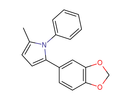 Molecular Structure of 61363-18-6 (1H-Pyrrole, 2-(1,3-benzodioxol-5-yl)-2-methyl-1-phenyl-)