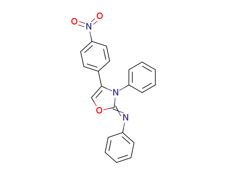 Molecular Structure of 69339-38-4 (Benzenamine, N-[4-(4-nitrophenyl)-3-phenyl-2(3H)-oxazolylidene]-)