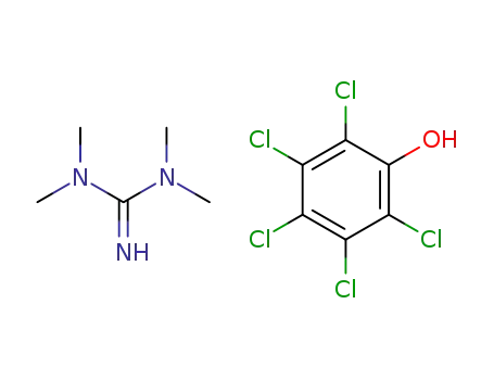 2,3,4,5,6-Pentachloro-phenol; compound with N,N,N',N'-tetramethyl-guanidine