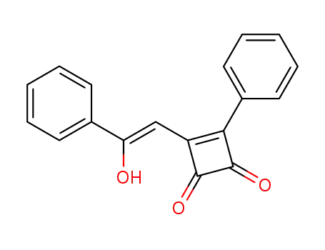 Molecular Structure of 38377-72-9 (3-Cyclobutene-1,2-dione, 3-(2-hydroxy-2-phenylethenyl)-4-phenyl-)
