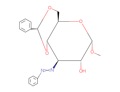 a-D-Glucopyranoside, methyl3-deoxy-3-(phenylazo)-4,6-O-(phenylmethylene)- (9CI) cas  3068-27-7