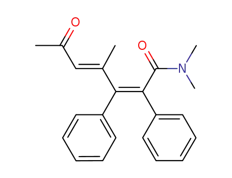 (2Z,4E)-4-Methyl-6-oxo-2,3-diphenyl-hepta-2,4-dienoic acid dimethylamide