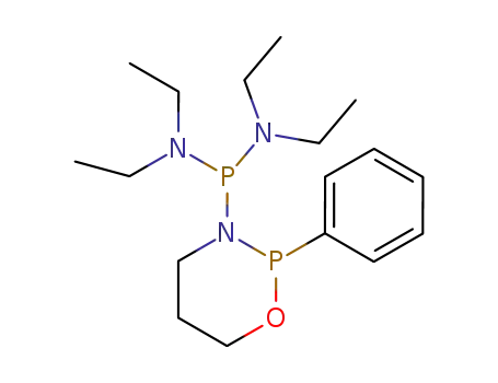 Molecular Structure of 55635-23-9 ((2-phenyl-[1,3,2]oxazaphosphinan-3-yl)-phosphonous acid bis-diethylamide)