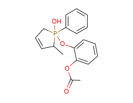 1-(2-acetoxy-phenoxy)-2-methyl-1-phenyl-2,5-dihydro-1<i>H</i>-1λ<sup>5</sup>-phosphol-1-ol