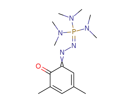 Molecular Structure of 3441-77-8 (4,6-Dimethyl-benzochinon-(1,2)-<tris-dimethylamino-phosphazin-(2)>)