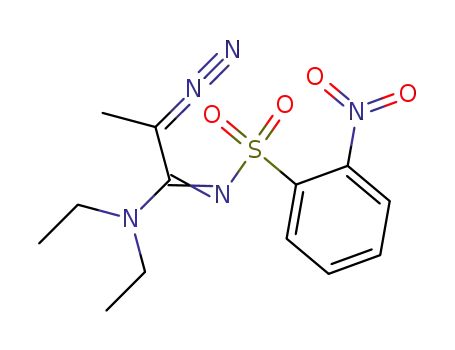 N-[2-Diazo-1-diethylamino-prop-(E)-ylidene]-2-nitro-benzenesulfonamide