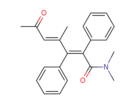 (2E,4E)-4-Methyl-6-oxo-2,3-diphenyl-hepta-2,4-dienoic acid dimethylamide