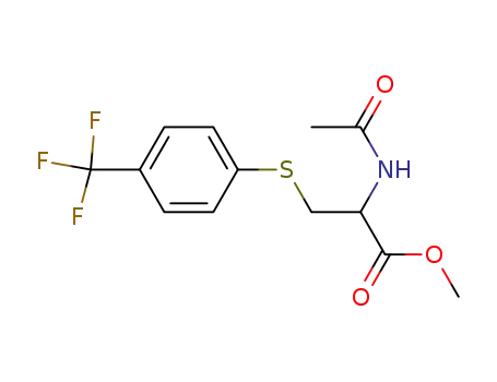 2-Acetylamino-3-(4-trifluoromethyl-phenylsulfanyl)-propionic acid methyl ester
