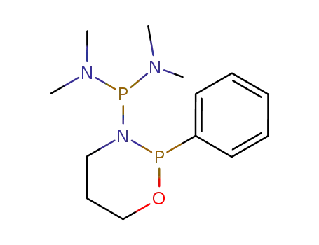 Molecular Structure of 55635-22-8 ((2-phenyl-[1,3,2]oxazaphosphinan-3-yl)-phosphonous acid bis-dimethylamide)