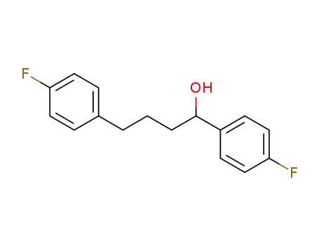 Molecular Structure of 51787-81-6 (1,4-Bis(4-fluorophenyl)butanol)
