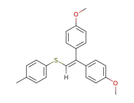 1,1-Di-(p-methoxy-phenyl)-2-p-tolylthio-aethylen