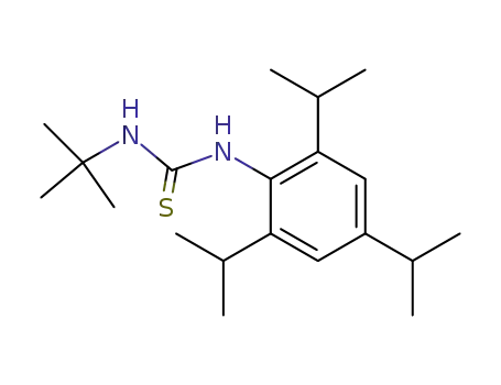 Molecular Structure of 67331-21-9 (Thiourea, N-(1,1-dimethylethyl)-N'-[2,4,6-tris(1-methylethyl)phenyl]-)