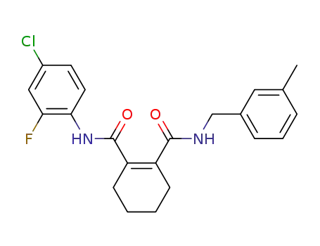 Cyclohex-1-ene-1,2-dicarboxylic acid 1-[(4-chloro-2-fluoro-phenyl)-amide] 2-(3-methyl-benzylamide)