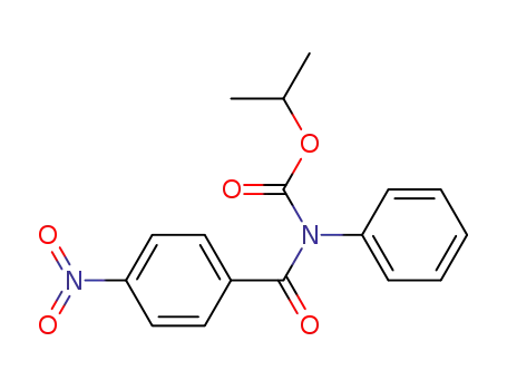 Molecular Structure of 5866-78-4 ((4-Nitro-benzoyl)-phenyl-carbamic acid isopropyl ester)