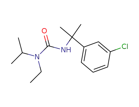 Molecular Structure of 64796-76-5 (Urea, N'-[1-(3-chlorophenyl)-1-methylethyl]-N-ethyl-N-(1-methylethyl)-)