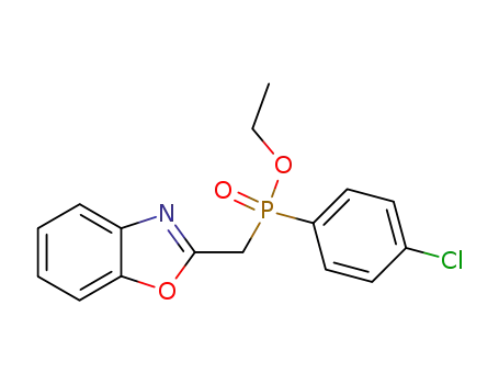 benzooxazol-2-ylmethyl-(4-chloro-phenyl)-phosphinic acid ethyl ester