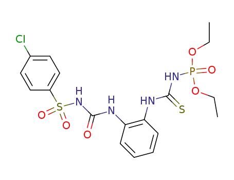 C<sub>18</sub>H<sub>22</sub>ClN<sub>4</sub>O<sub>6</sub>PS<sub>2</sub>