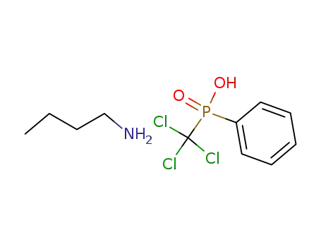 Phenyl-trichloromethyl-phosphinic acid; compound with butylamine