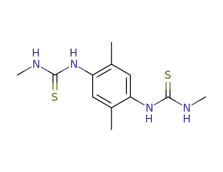Molecular Structure of 16349-71-6 (3,3'-dimethyl-1,1'-(2,5-dimethyl-<i>p</i>-phenylene)-bis-thiourea)