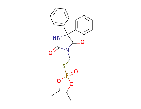 thiophosphoric acid <i>O</i>,<i>O</i>'-diethyl ester-<i>S</i>-(2,5-dioxo-4,4-diphenyl-imidazolidin-1-ylmethyl ester)