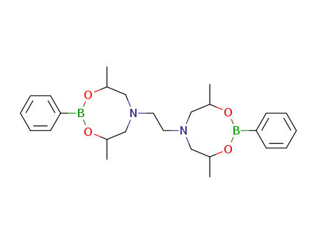 4,8,4',8'-tetramethyl-2,2'-diphenyl-6,6'-ethane-1,2-diyl-bis-[1,3,6,2]dioxazaborocane