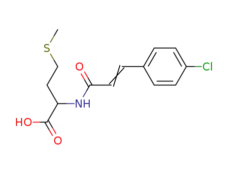 Molecular Structure of 65054-71-9 (Methionine, N-[3-(4-chlorophenyl)-1-oxo-2-propenyl]-)
