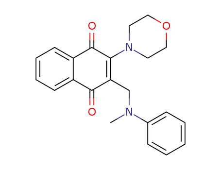 2-(<i>N</i>-methyl-anilinomethyl)-3-morpholin-4-yl-[1,4]naphthoquinone