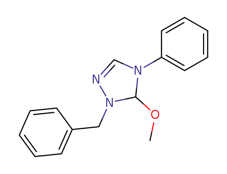1-Benzyl-5-methoxy-4-phenyl-4,5-dihydro-1H-[1,2,4]triazole