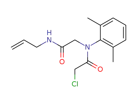 Molecular Structure of 62868-84-2 (Acetamide,
2-chloro-N-(2,6-dimethylphenyl)-N-[2-oxo-2-(2-propenylamino)ethyl]-)