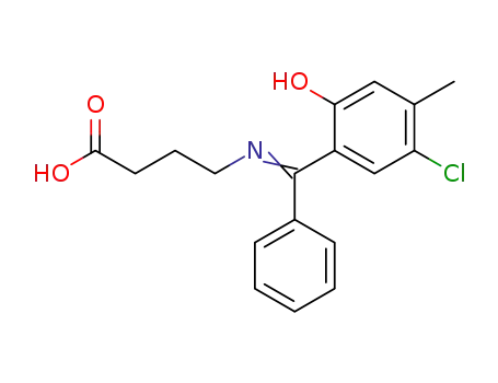 Butanoic acid,
4-[[(5-chloro-2-hydroxy-4-methylphenyl)phenylmethylene]amino]-